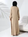 ÇıtÇıtlı Elbise - Bej