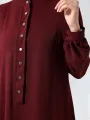 ÇıtÇıtlı Elbise - Bordo