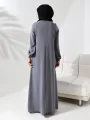 ÇıtÇıtlı Elbise - Gri