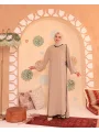 Elif Vav Detaylı Ferace - Bej