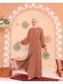 Elif Vav Detaylı Ferace - Camel