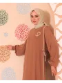 Elif Vav Detaylı Ferace - Camel