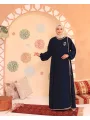 Elif Vav Detaylı Ferace - Lacivert
