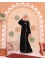 Elif Vav Detaylı Ferace - Siyah