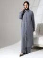 Gömlek Yaka ÇıtÇıtlı Takım - Gri