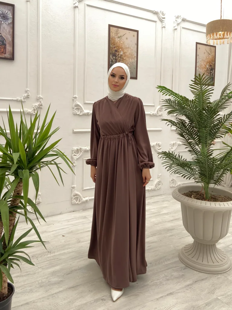 Hürrem Elbise Ferace - Koyu Vizon