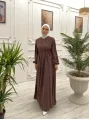 Hürrem Elbise Ferace - Koyu Vizon