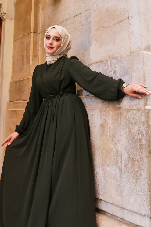 Hürrem Elbise Ferace - Haki