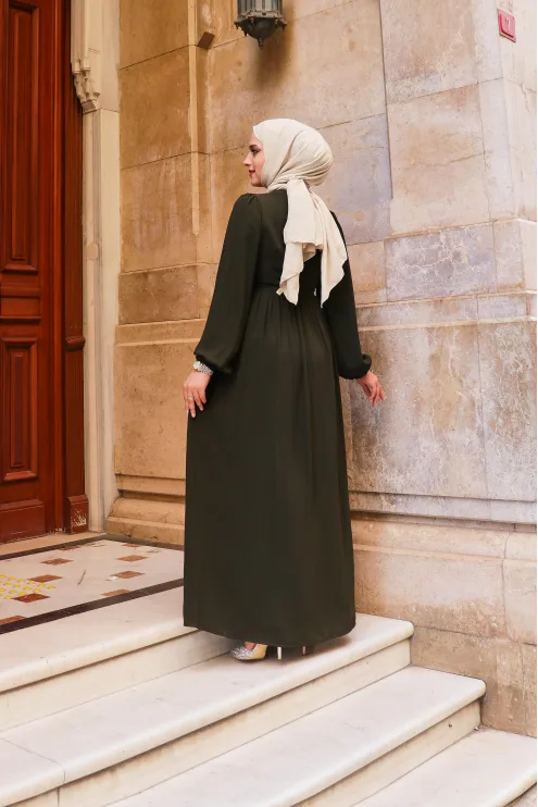 Hürrem Elbise Ferace - Haki