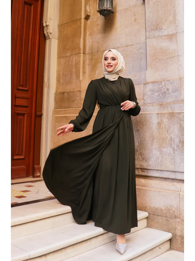 Hürrem Elbise Ferace - Haki