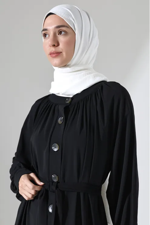 Patlı Elbise - Siyah