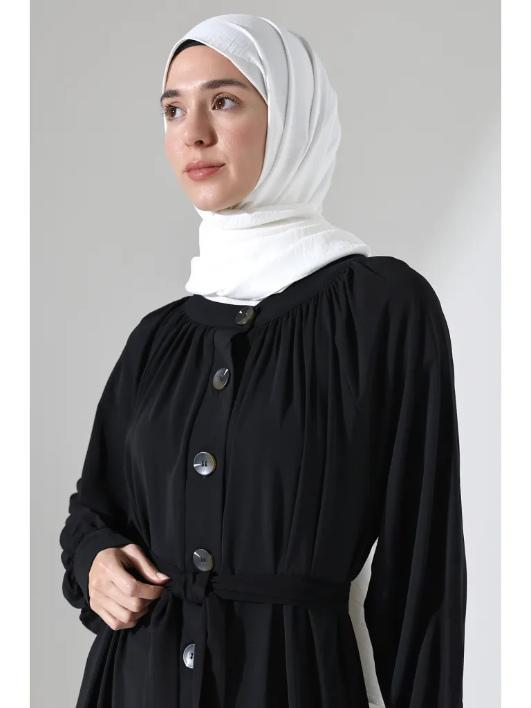 Patlı Elbise - Siyah
