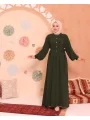 Patlı Elbise - Yeşil