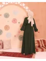 Patlı Elbise - Yeşil