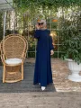 Rabia Robalı Elbise - Lacivert
