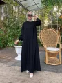 Rabia Robalı Elbise - Siyah