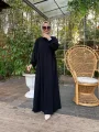 Rabia Robalı Elbise - Siyah