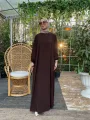 Rabia Robalı Elbise - Acı Kahve