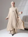 Zühre Üçlü Takım - Bej