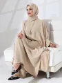 Zühre Üçlü Takım - Bej