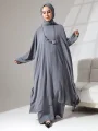Zühre Üçlü Takım - Gri
