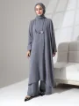 Zühre Üçlü Takım - Gri